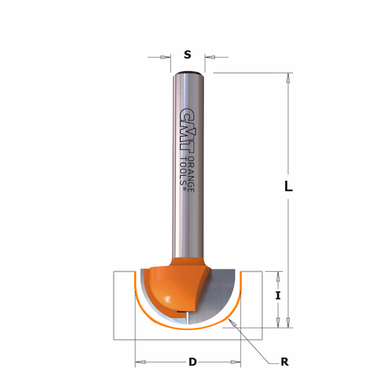 Bolle radiusfrees, HW D=19mm L=51mm I=11,3mm R=9,5mm · 814.190.11