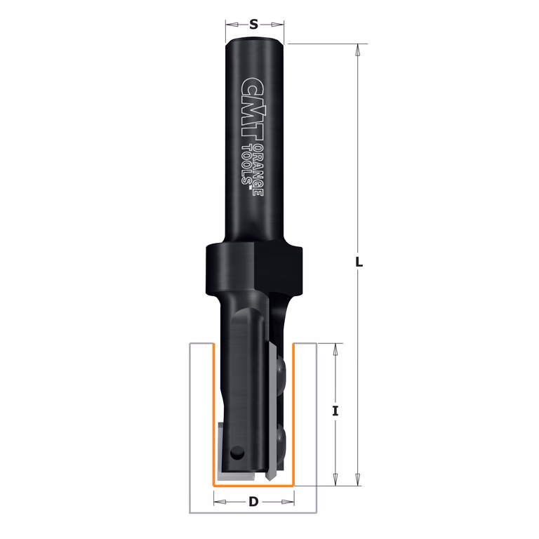 Rechte groeffrees, HWM D=20mm S=20mm L=111,5mm I=48,3mm
