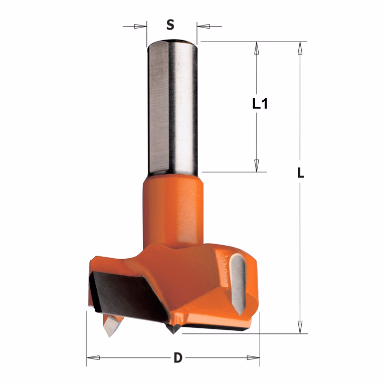 Cilinderkopboor D=42, links D=42mm S=10mm