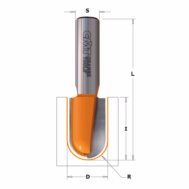 Bolle radiusfrees, HW D=19mm L=73mm I=31,7mm R=9,5mm · 814.690.11