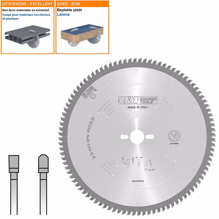 Cirkelzaag voor non-ferro metalen en harde materialen D=330mm K=3,6mm P=3mm Z96 · 297.096.33P