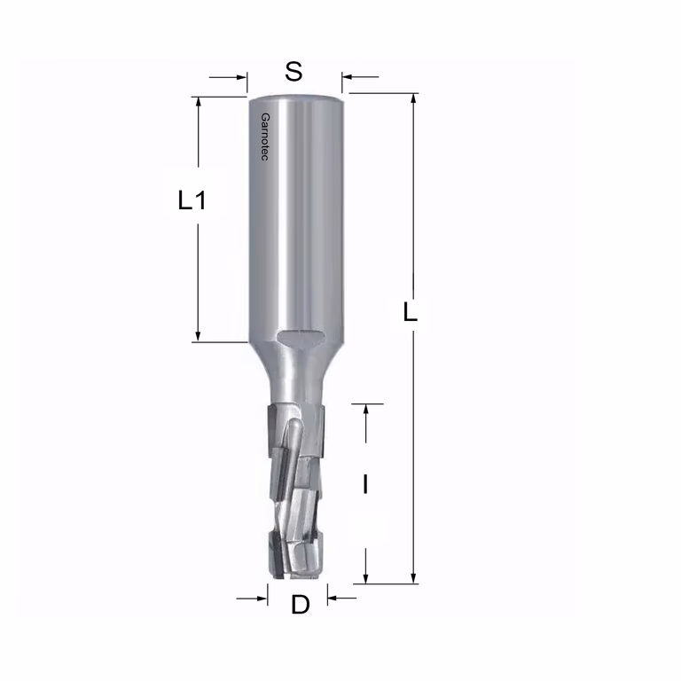 Diamantfrees PCD Z2+2 Nesting D=12mm L=98mm I=35mm (8 PCD+1 HM)