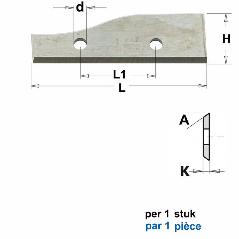HWM Profielmes voor bossingfrees art. 05105 L=60mm L1=26mm · 790.647.201