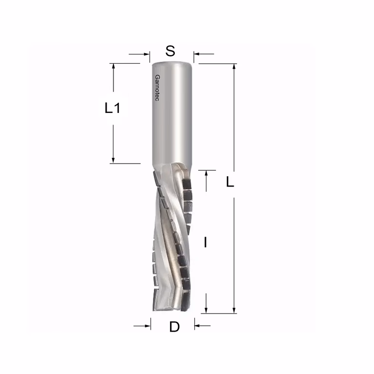 Diamantfrees negatieve PCD Z3+1 Turbo D=20mm L=124mm I=65mm (38+1 PCD) · 143.506.61