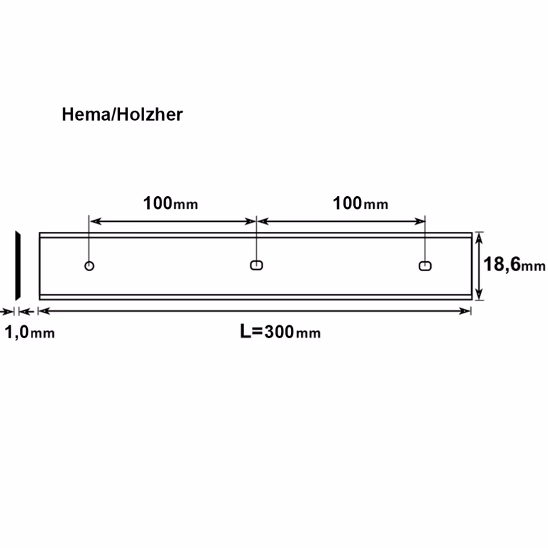 Brück schaafmes HPS 300x18,6x1,0
