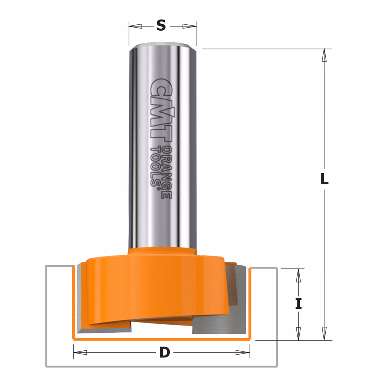 Sponning- en kantenfrees , HW D=12,7mm L=54mm I=19mm · 701.127.11