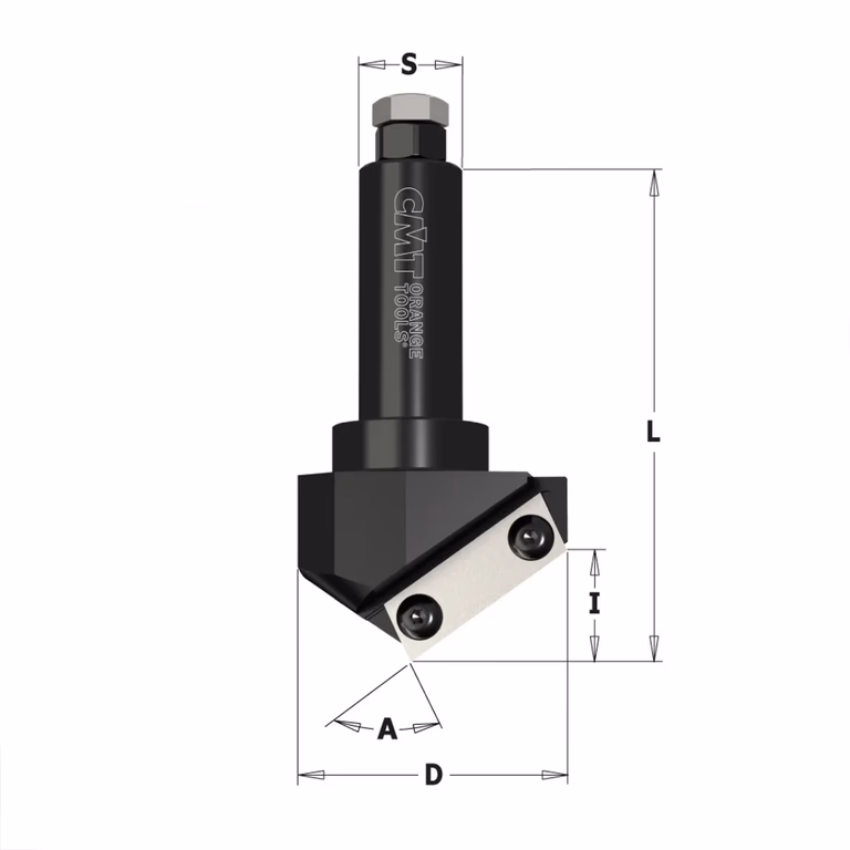 V-groeffrees met WPL messen D=60mm L=95mm I=21mm A=110°