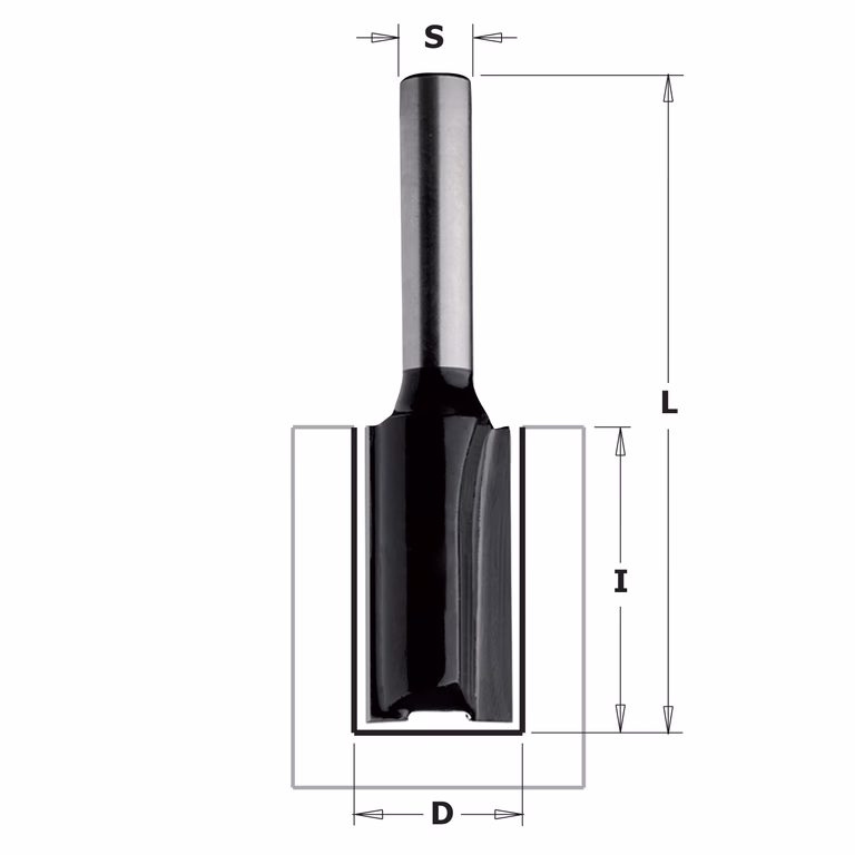 Rechte bovenfrees (contractor) , HW D=10mm L=51mm I=20mm Z2