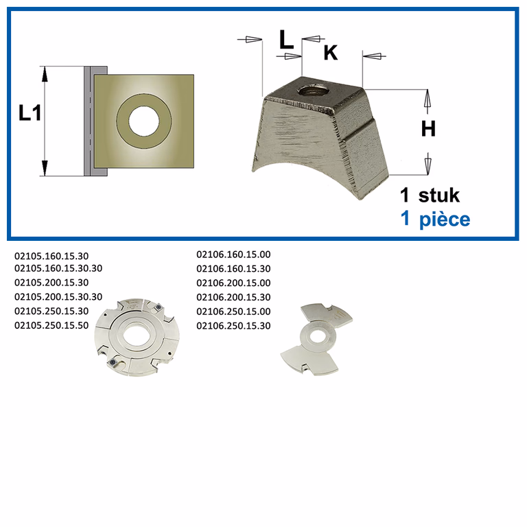 Spanblok L=12,1mm L1=15mm K=11mm