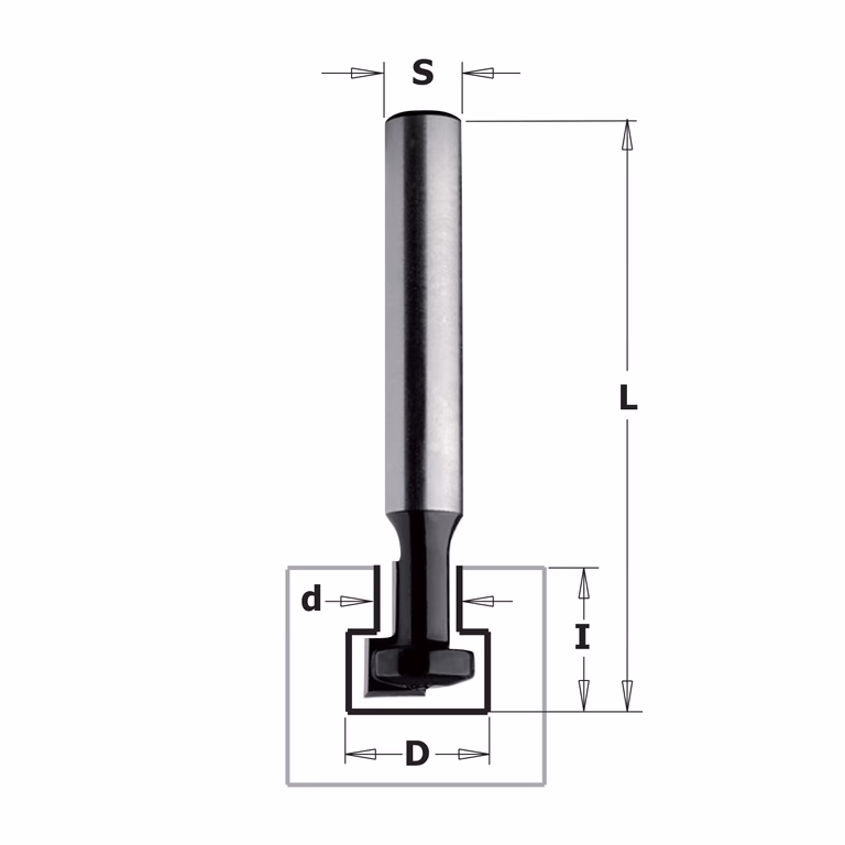 T-groeffrees (contractor), HW D=9,5mm S=8mm