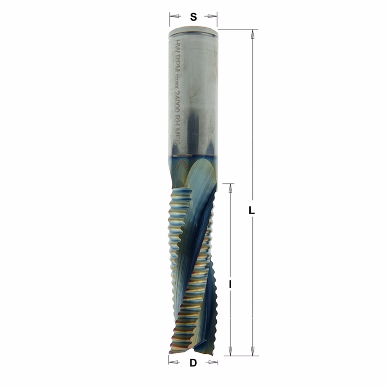 Positieve schrobfrees, HWM + coating D=20mm S=20mm L=100mm I=52mm