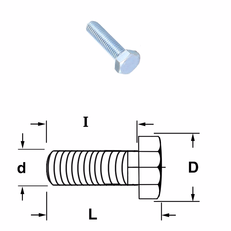 Gegalvaniseerde schroef UNI-5739