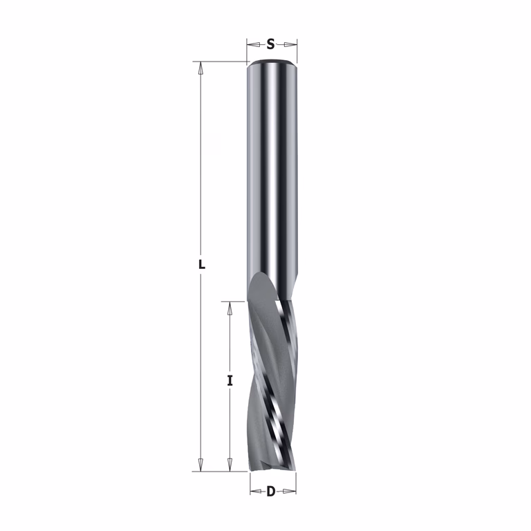 Positieve spiraalfrees, HWM + coating D=20mm S=20mm L=120mm I=60mm