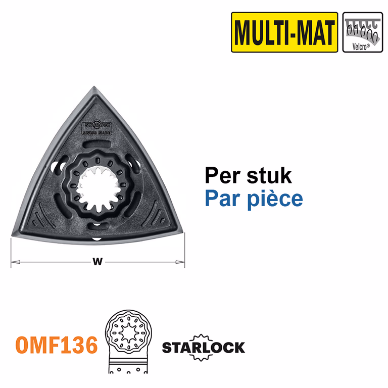 93mm geperforeerde schuurvoet, Starlock