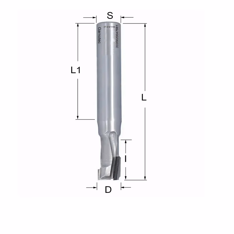 Diamantfrees PCD Z1+1 D=10mm L=63mm I=15mm (1 PCD+1 HM)