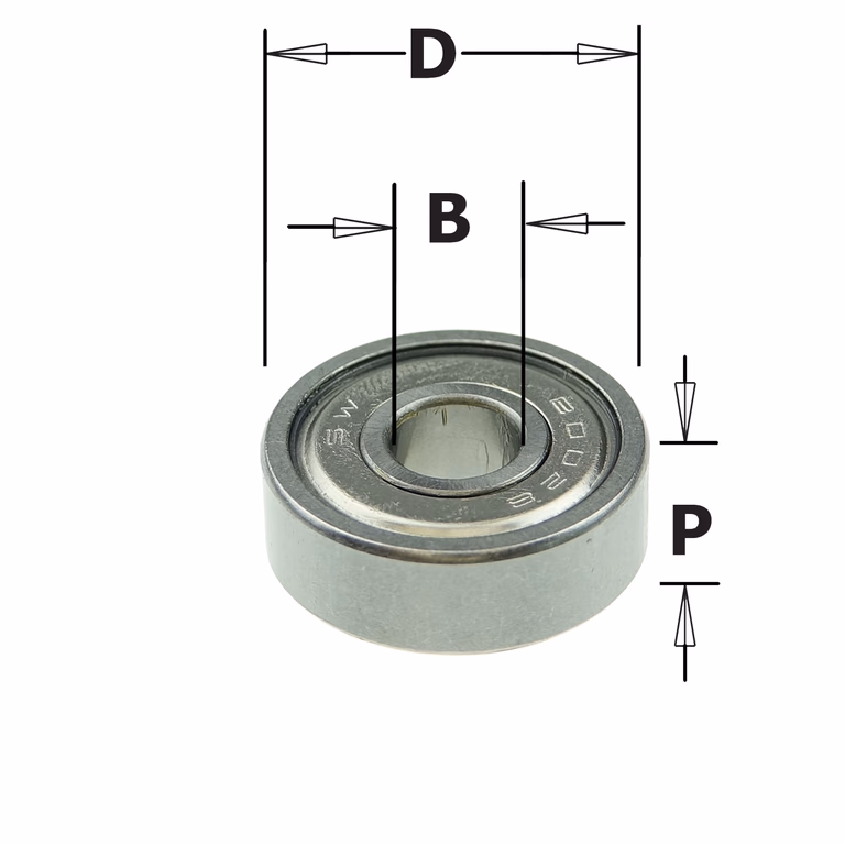 Standaard kogellager D=24mm B=8mm P=8mm