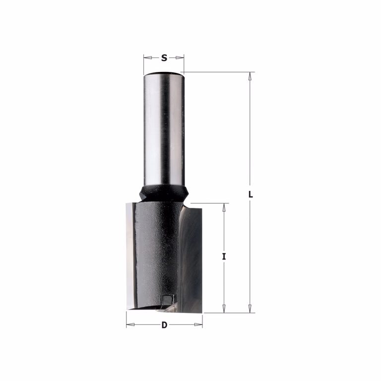 Rechte groeffrees, HW D=18mm S=10mm L=87mm I=40mm