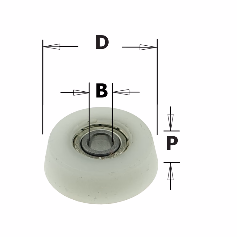 Delrin® conische kogellager D=22mm