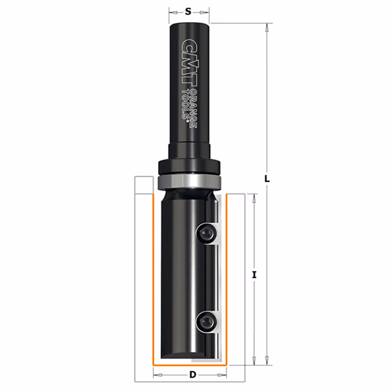 Rechte frees met wisselbare messen D=28mm S=12mm