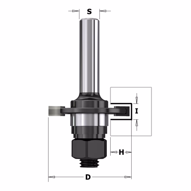 Laterale schijffrees (contractor), HW I=4mm