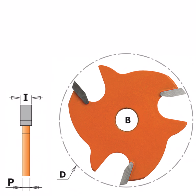 Schijffrees, HW D=47,6mm B=8mm I=4,8mm P=2,86mm