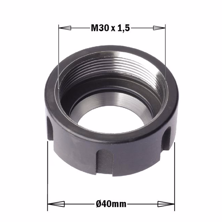 Klemmoer voor houder, rechts D=40mm