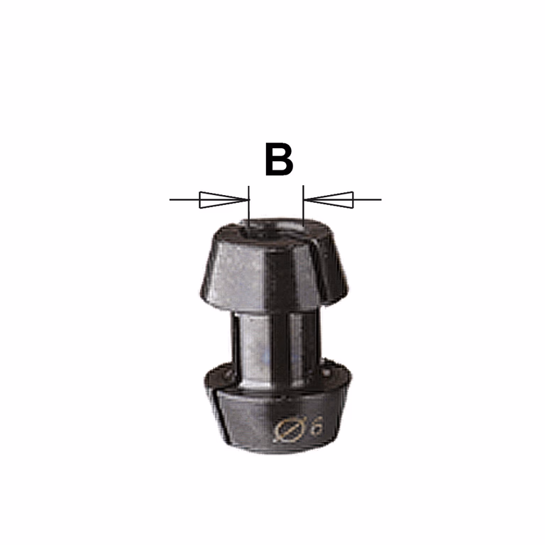 Spantang voor freesdragermandrijn B=6mm