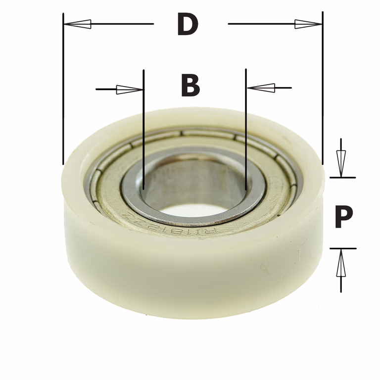 Standaard kogellager D=31,7mm B=12,7mm P=8mm