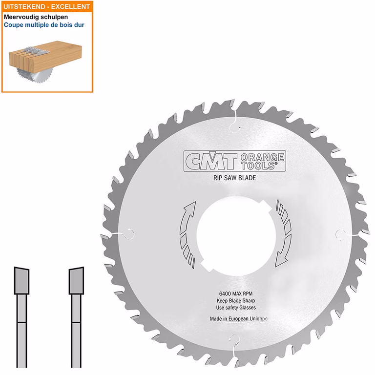 Schulp-en meerbladzaag met hardmetalen tanden D=300mm B=70mm K=3,2mm P=2,2mm