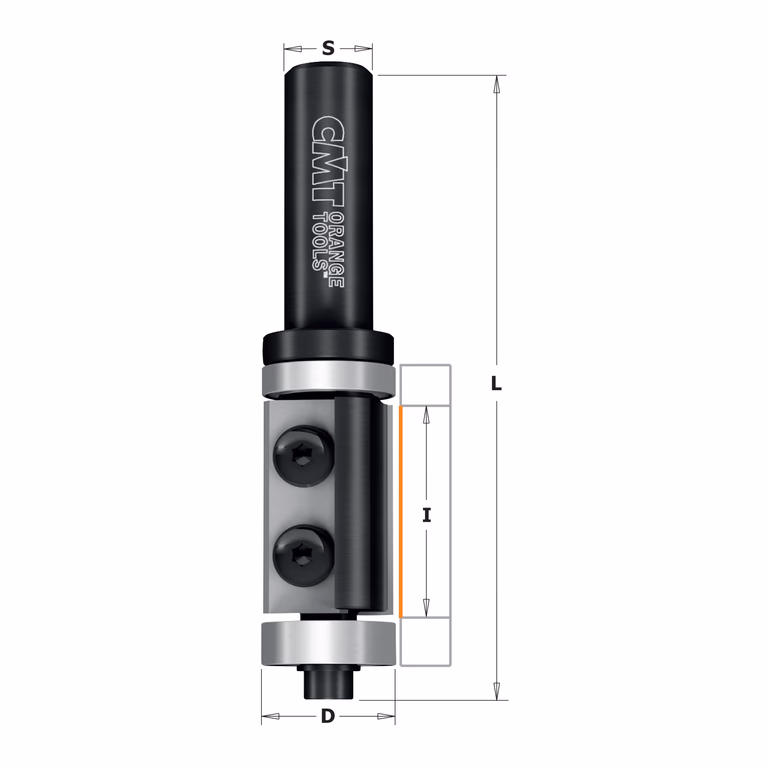Rechte kantenfrees , HWM D=19mm S=8mm L=90mm I=30mm