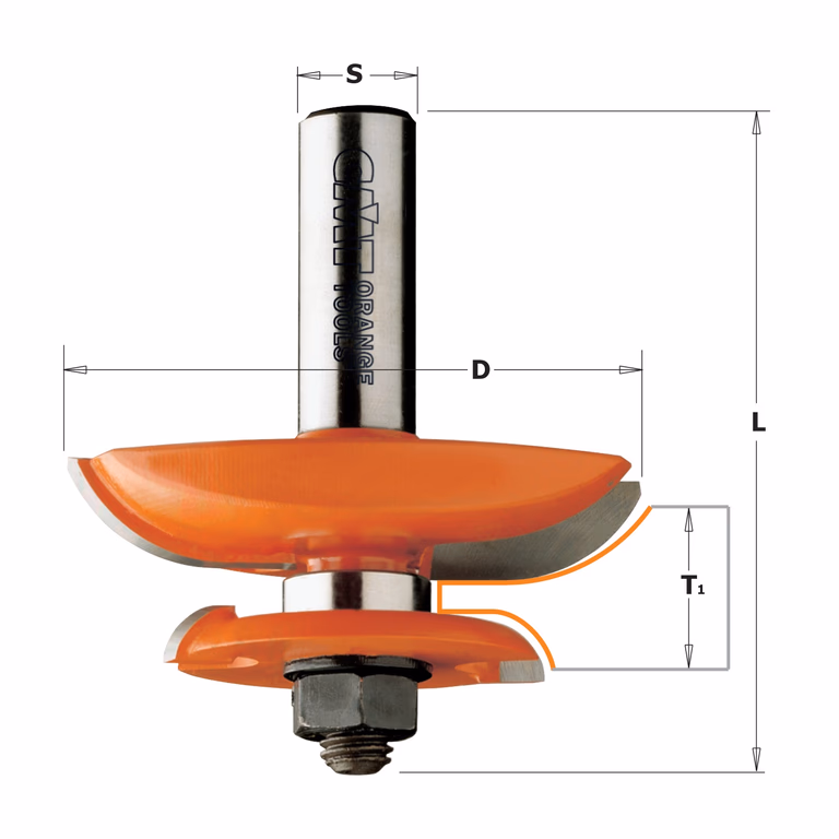 Horizontale bossingfrees met ondersnijmes, HW D=63,5mm L=70mm I=17,46mm · 890.537.11