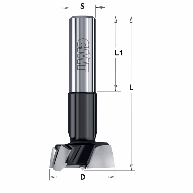 Cilinderkopboor D=20, rechts S=10mm L=57,5mm L1=26mm · 317.200.41