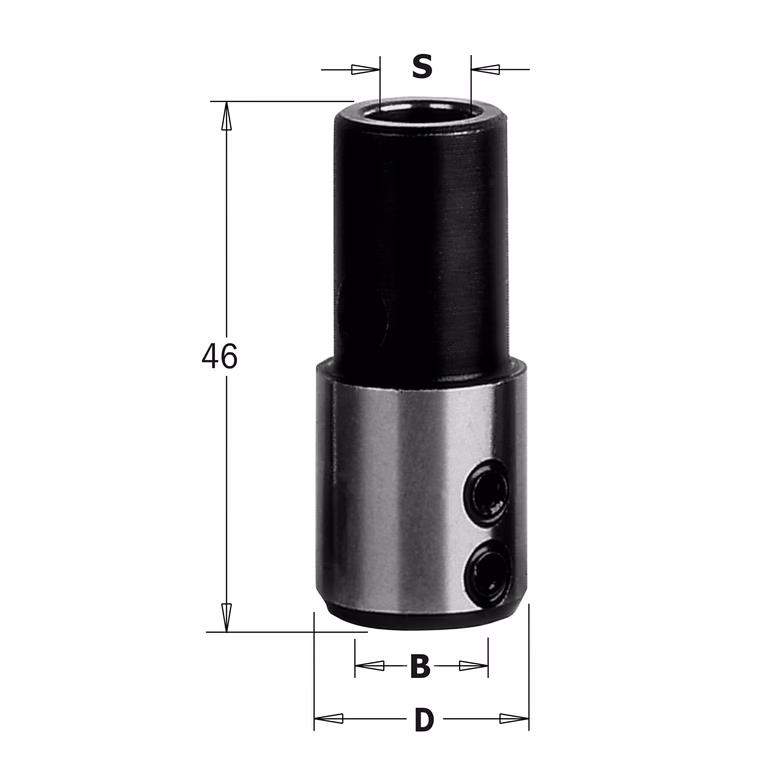 Boorhouder, links D=19,5mm S=M10 B=10mm · 359.000.02