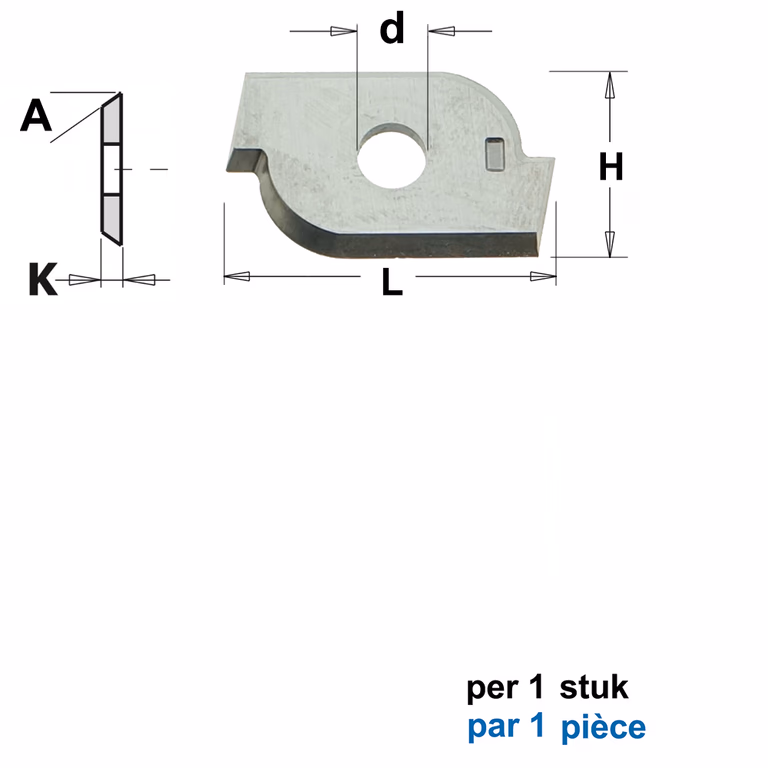 HWM Profielmes voor bossingfrees art. 05104 L=19,5mm · 790.214.501