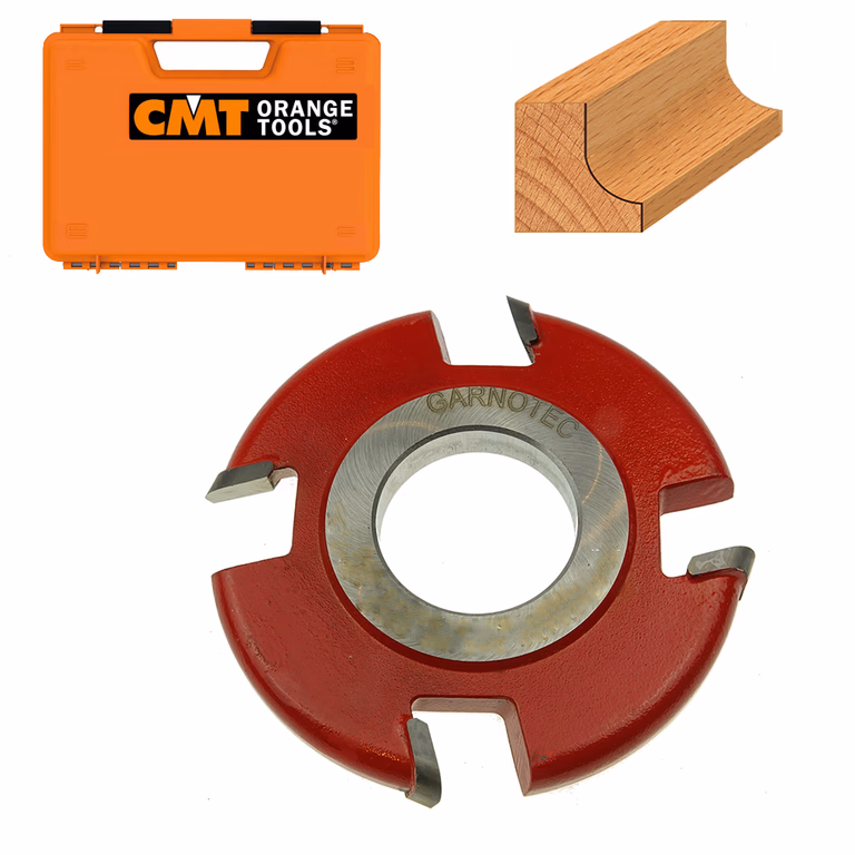 Bolle HW-afrondfrees met gesoldeerde snijplaten D=140mm Hd=35mm R=12,5mm Z4