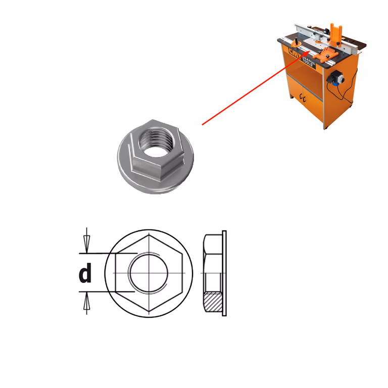 Moer S=10mm d=M6 · 990.032.00