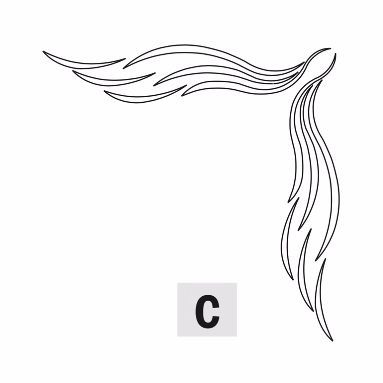 Cascade hoek - C L=190mm