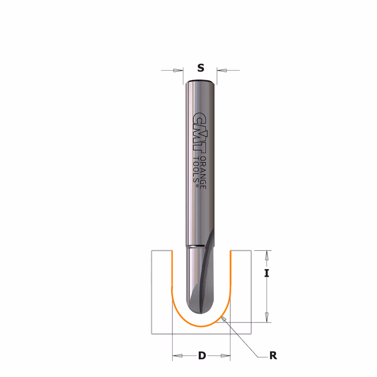Bolle radiusfrees, HWM D=6,4mm I=12,7mm R=3,2mm