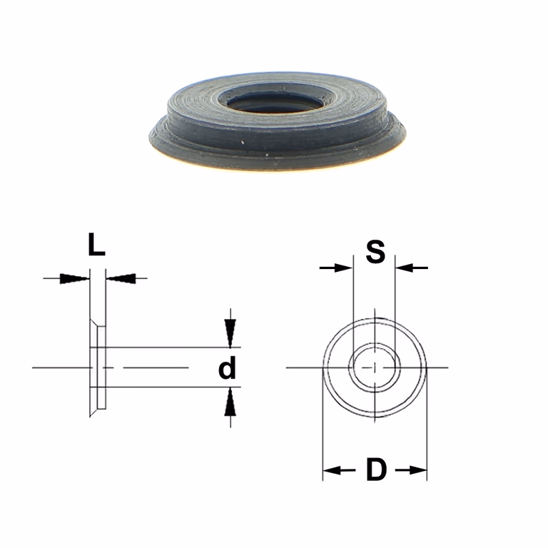Binnenmoer D=12mm L=2,7mm