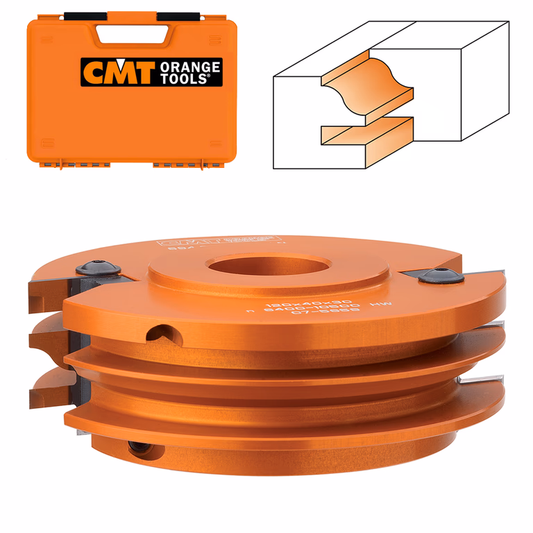 Profiel- conterprofiel frees met WPL-messen D=120mm B=30mm