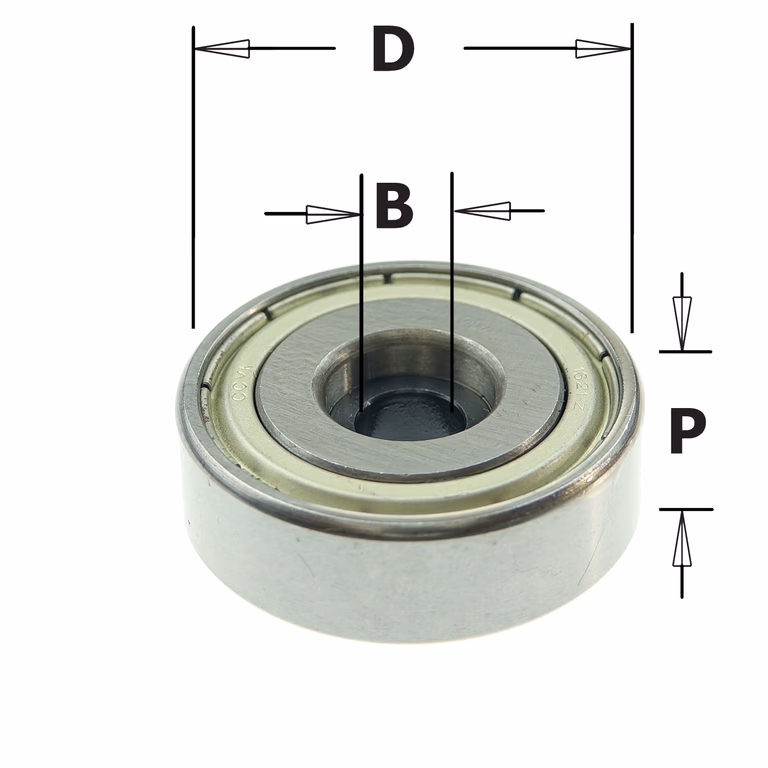 Standaard kogellager D=34,9mm B=8mm P=11,6mm