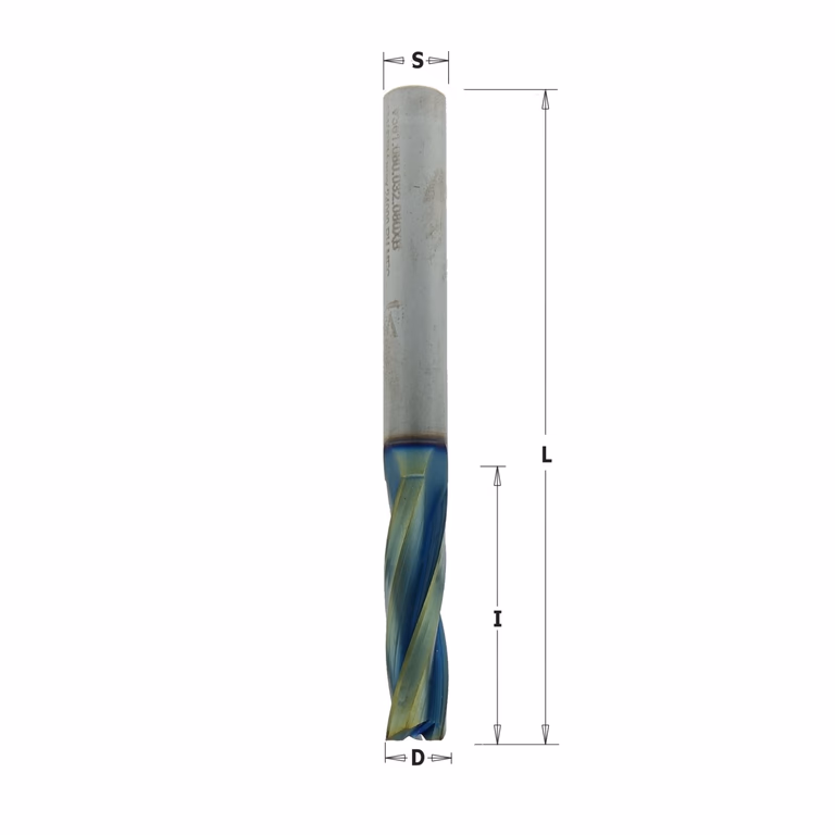 Positieve spiraalfrees, HWM + coating D=8mm S=8mm L=80mm I=32mm · 193.081.41