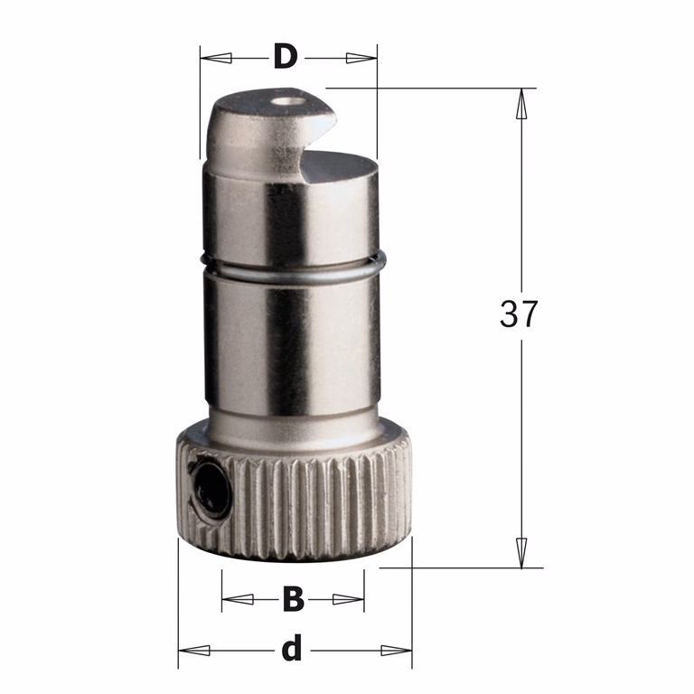 Snelwissel boorhouder voor Biesse, rechts D=15mm B=10mm