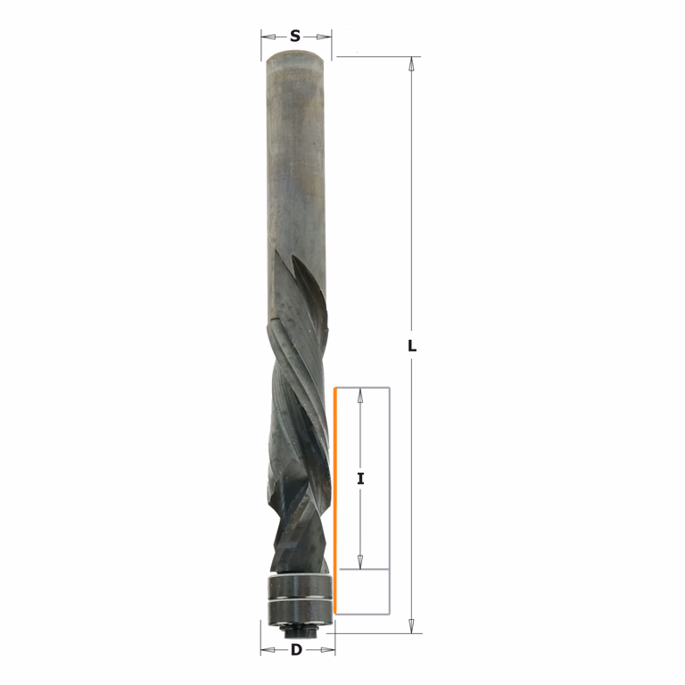 Spiraalkantenfrees HWM, HWM L=114mm I=41,3mm Z2+2