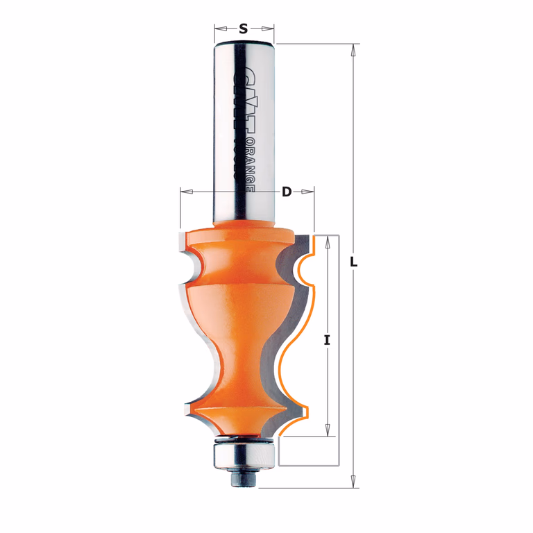 Universele frees met kogellager, HW D=27mm L=90,2mm I=41mm