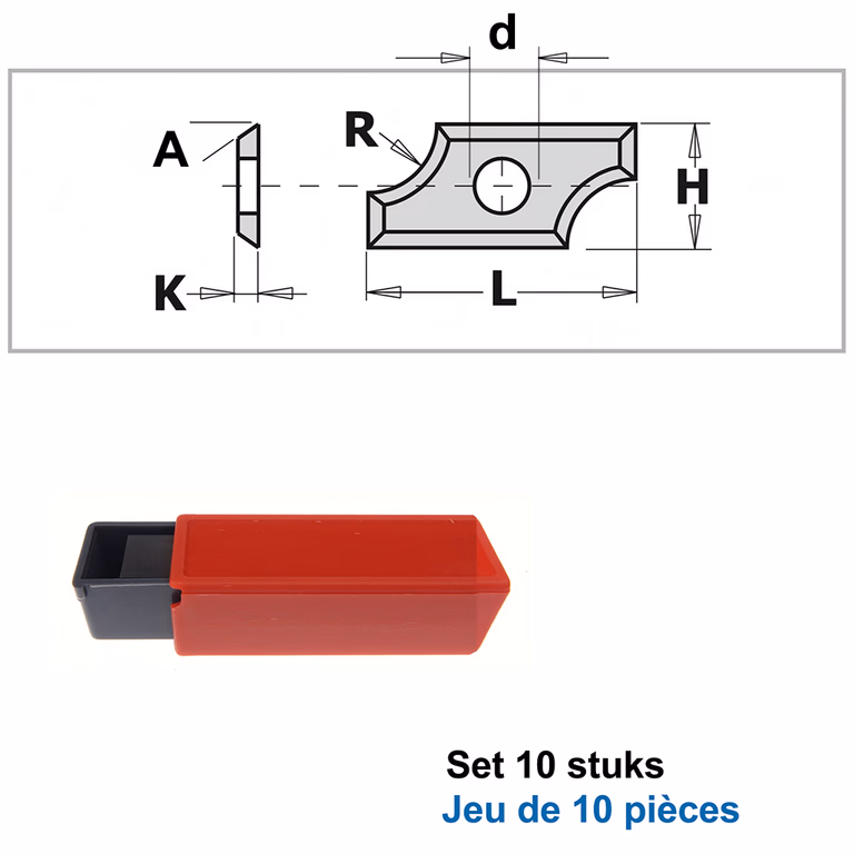 Radiusmessen (per 10 st.) R=2mm