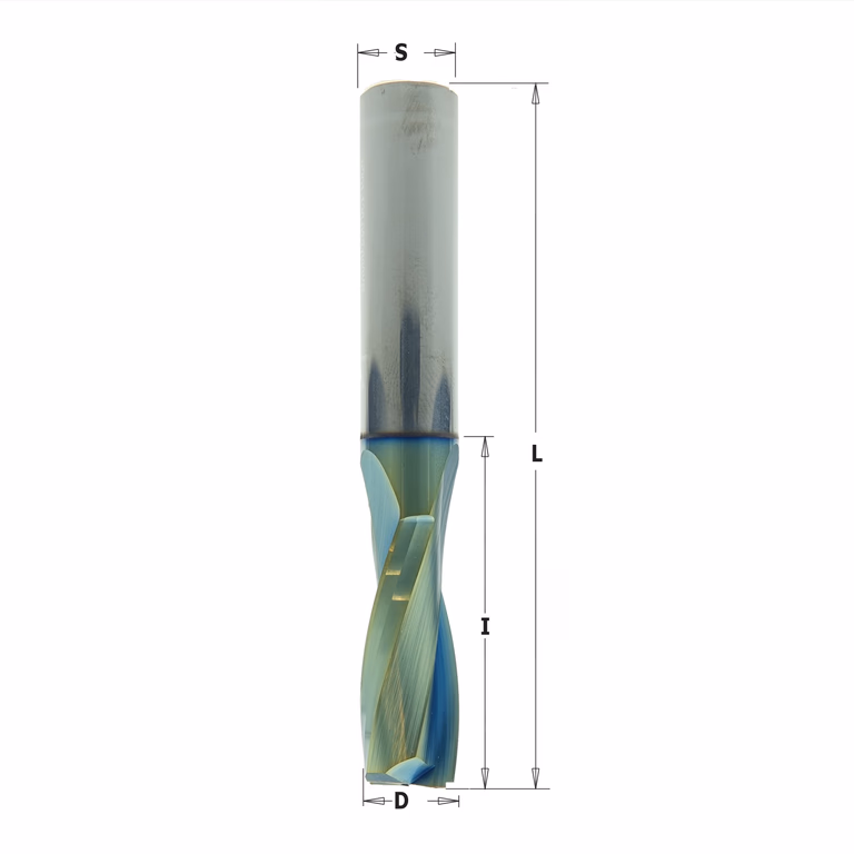Positieve spiraalfrees, HWM + coating D=6mm S=6mm L=70mm I=22mm · 191.060.41