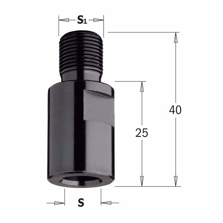Schroefdraad overgangstuk of verlengstuk S=M12x1 · 798.121.00