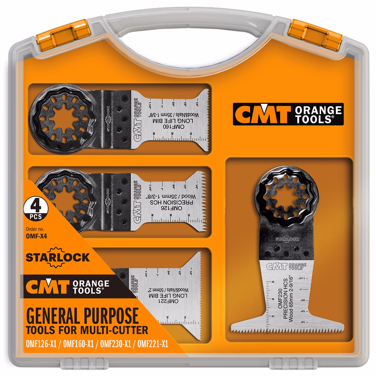 4-delige Multifunctionele set voor oscillerende multi-tools