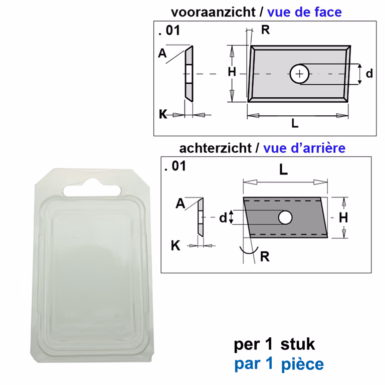 Schuin HWM mes (per 1 st.) · 790.160.15.01
